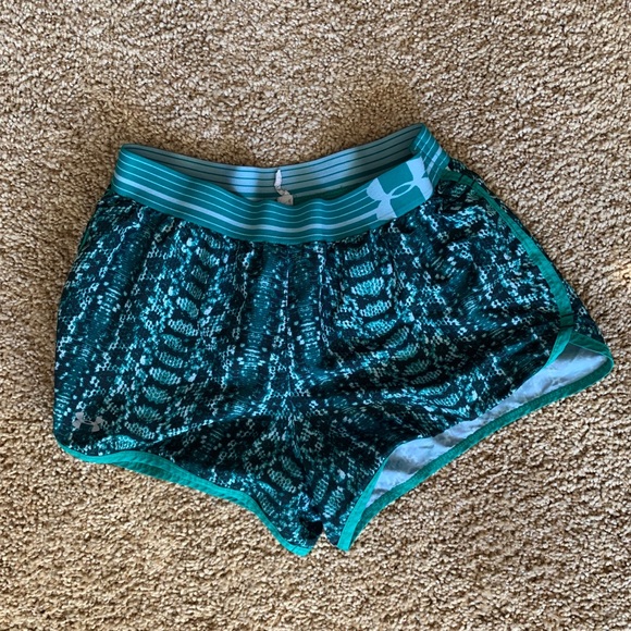 Green Under Armour Running Shorts - Picture 1 of 1